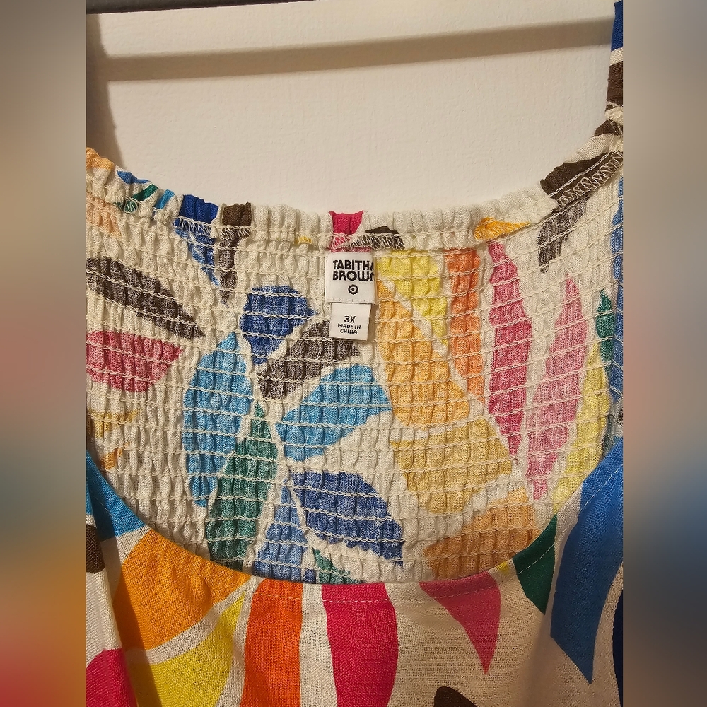 Tabitha Multicolor Leaf Pattern Dress - Picture 2 of 2